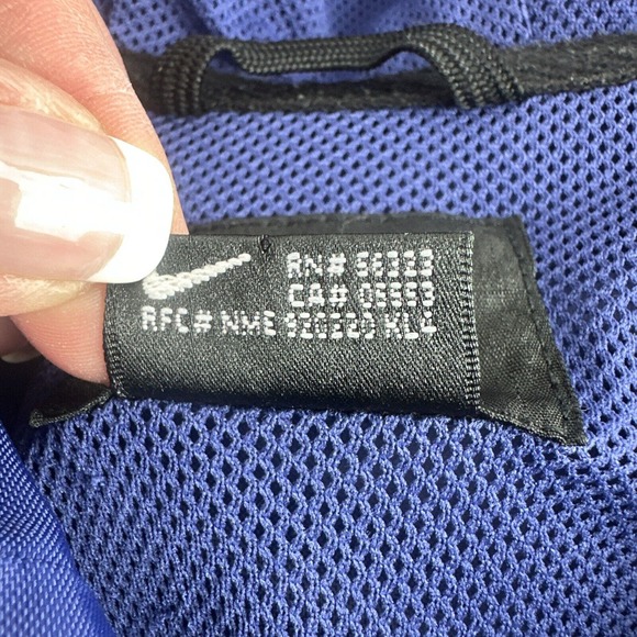 Vintage 90's Nike Navy‎ Windbreaker Jacket Size Large - Picture 9 of 12
